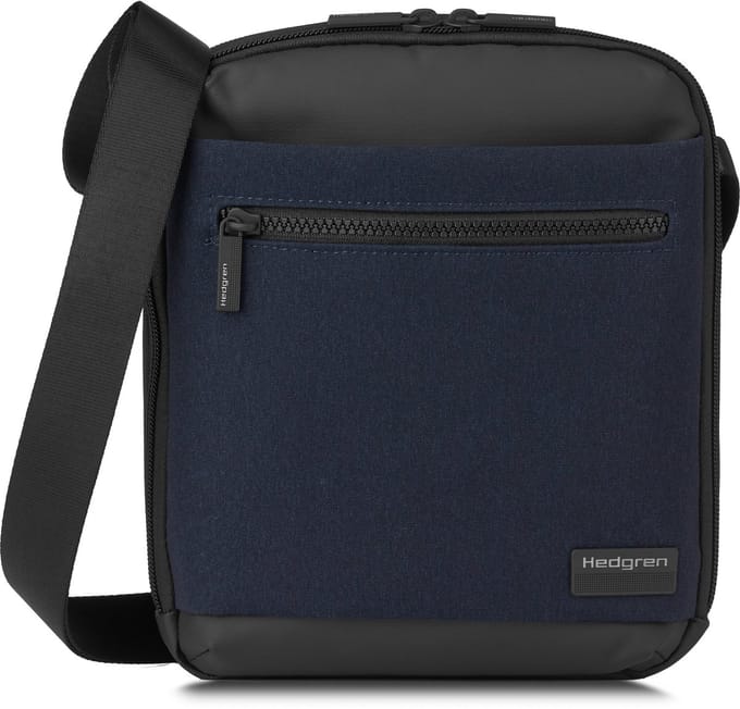 Hedgren INC Verticale Crossbody 10 inch met RFID-bescherming – Waterafstotend – Elegant Blue