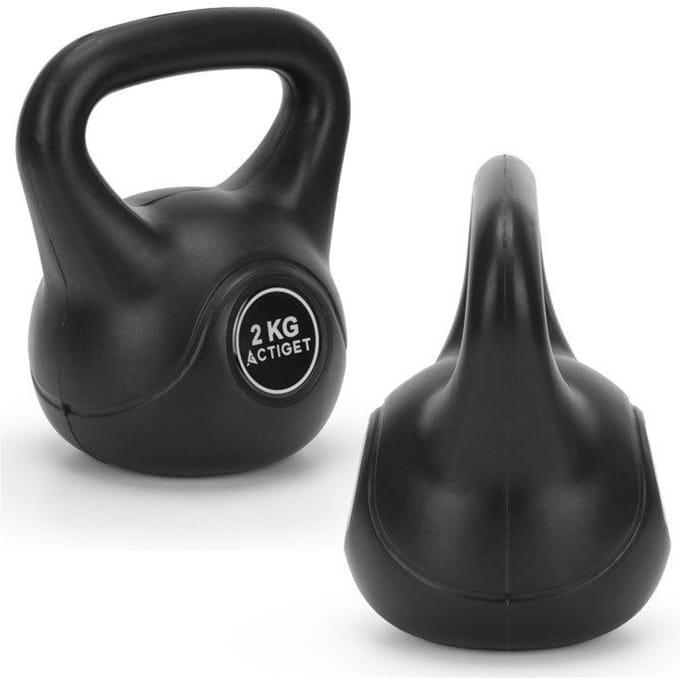 Actiget® Kettlebell | Kettle Bell | Zwart | 2 kg