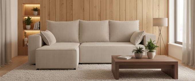Luxe Uitschuifbare Slaapbank – 246x145 cm – Industrohome