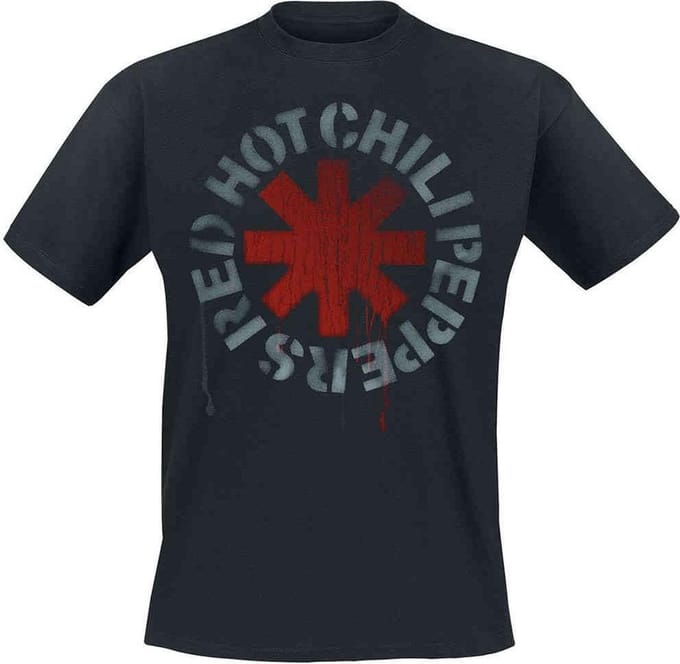 T-shirt Rock à Gogo Red Hot Chili Peppers - Stencil Asterisk