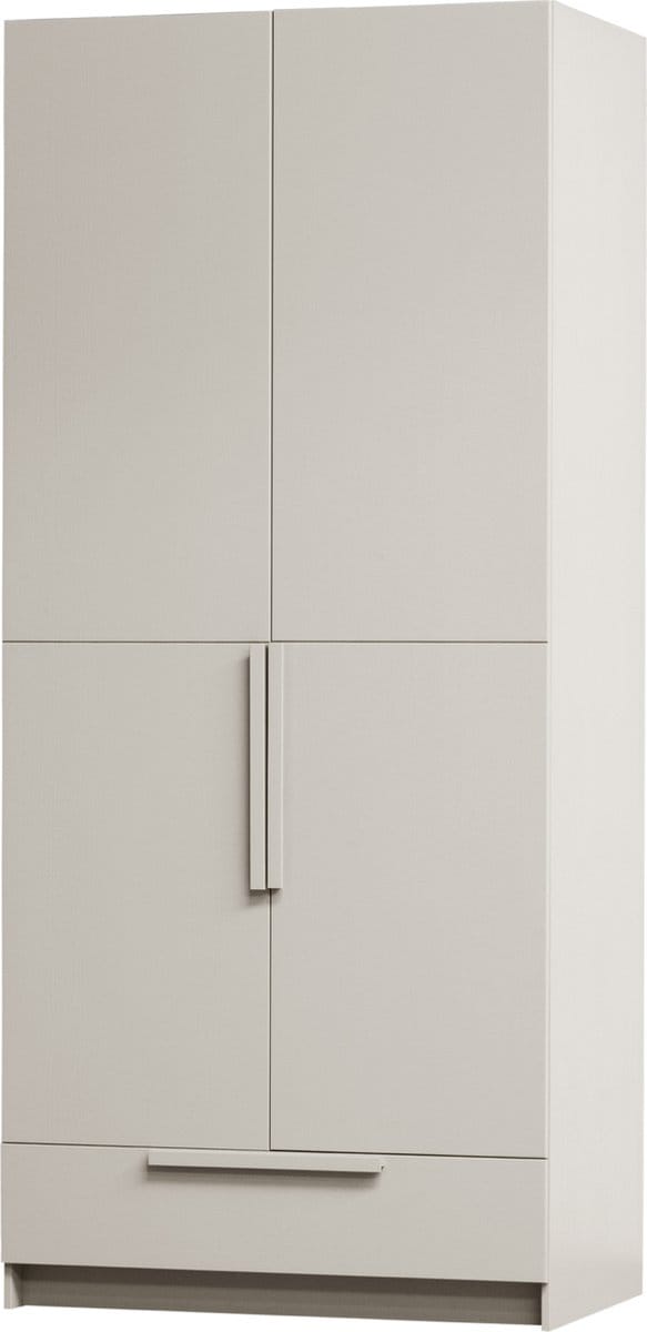 WOOOD Pure 2-deurs Hang/Legkast Splitdeur - Grenen - Dust - 215x95x60