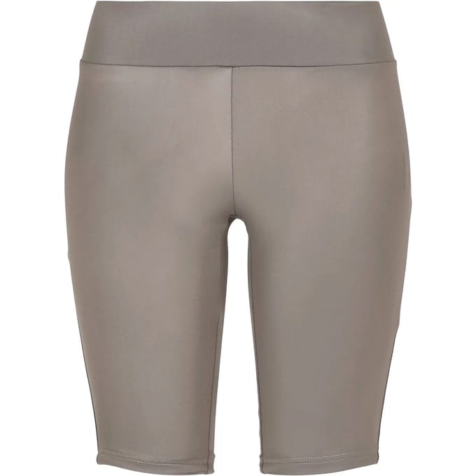 Urban Classics - Imitation Leather Korte cycle broek - M - Grijs
