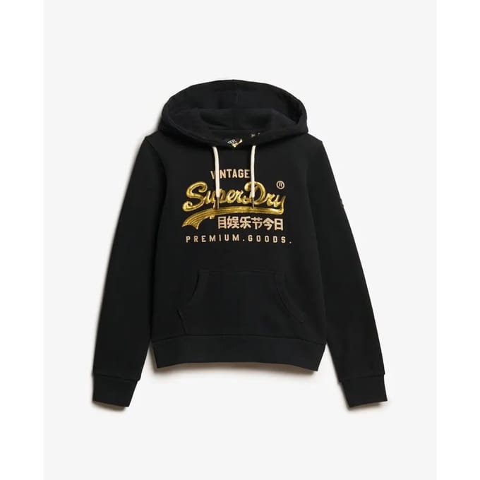 Superdry - Versierde Vintage Logo hoodie - Dames - Hoodies