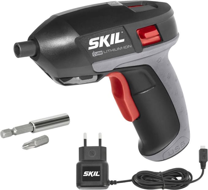 SKIL Accu Schroefmachine 4V - Accu Schroevendraaier - Micro USB oplader - Inclusief Koffer & 35 Schroefbits - Skil 2636 AD