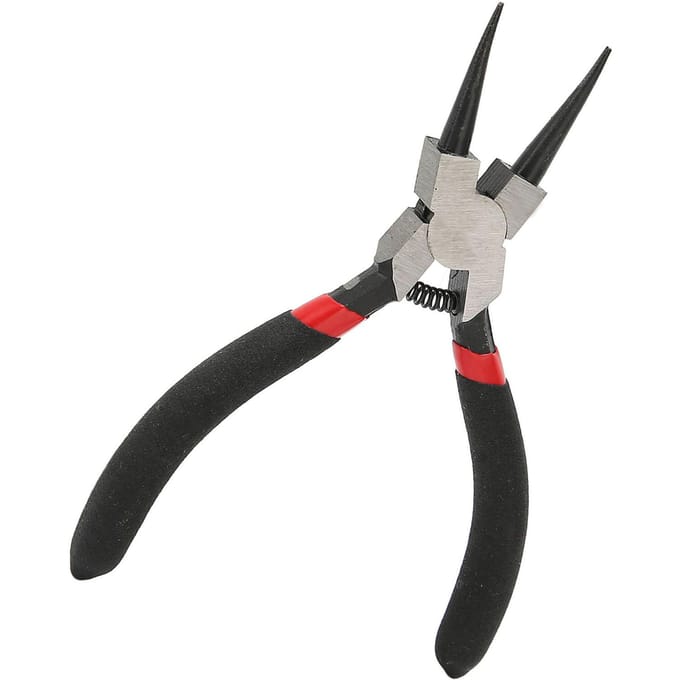 Interne Rechte Borgveertang Koolstofstaal Rubberen Snapringtang met Antislip Handvat 5in gray