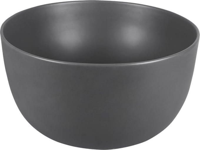 Waskom Differnz Tulip 40cm Keramiek Mat Donker Grijs