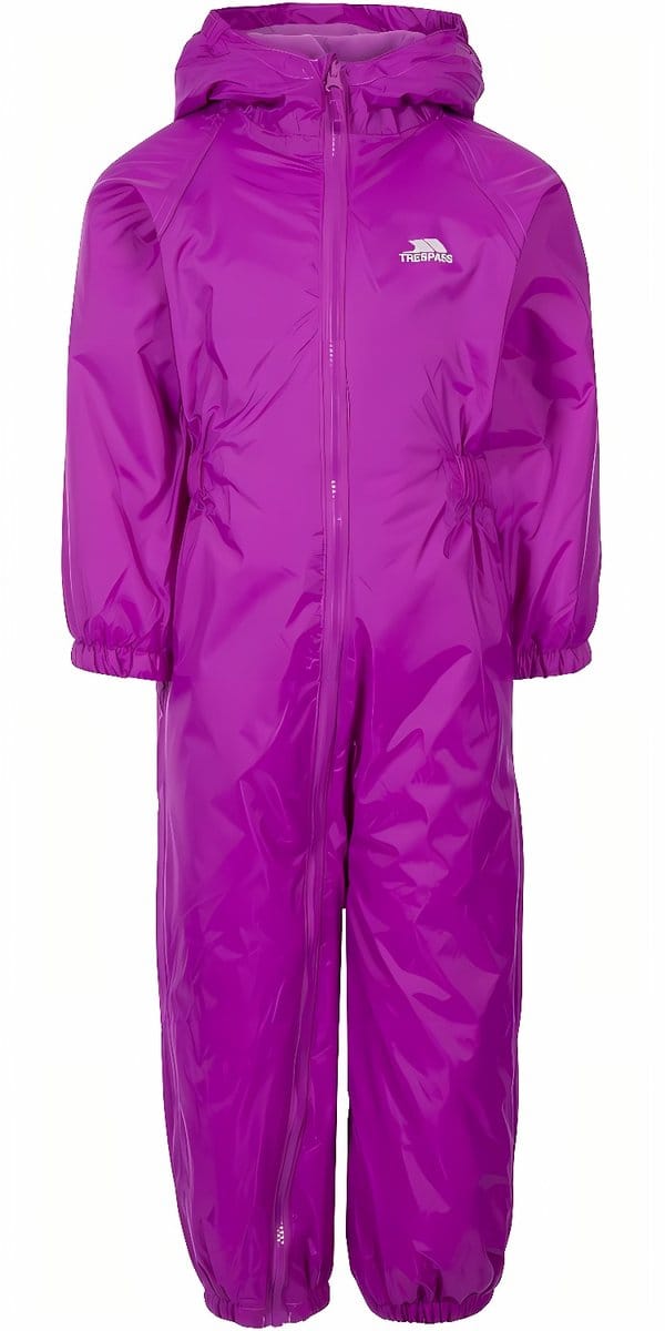Trespass kinderregenset Dripdrop - Kinderregenpak Purple Orchid