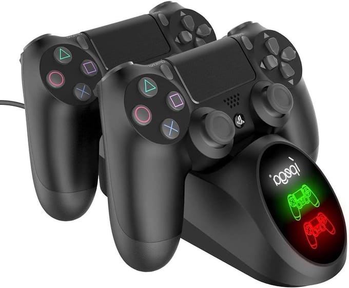 iPega PG-9180 Dual Docking Station voor PS4 Gaming Controller (zwart)