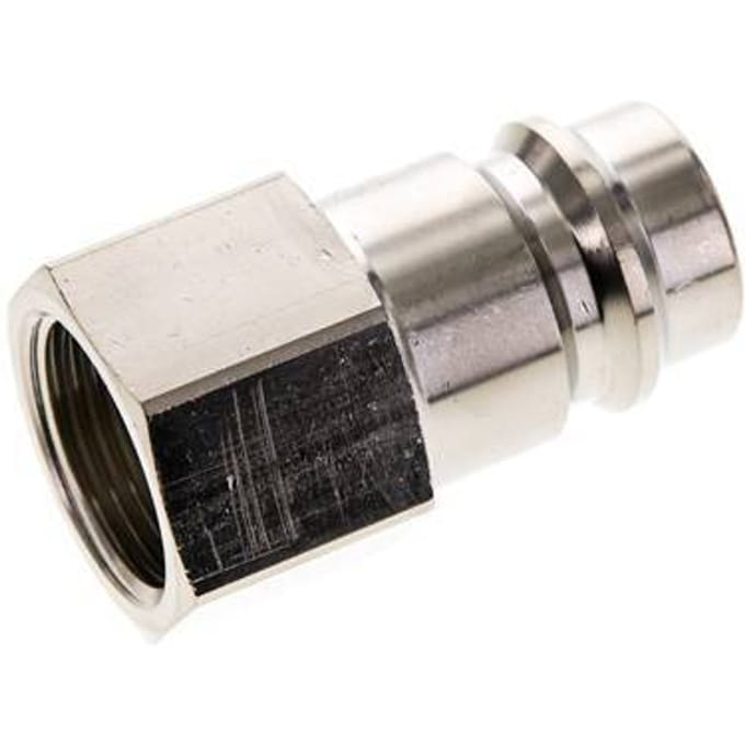 Vernikkeld Messing DN 19 Luchtkoppeling Insteeknippel G 3/4 inch Binnendraad - CLP19-F-BN-034