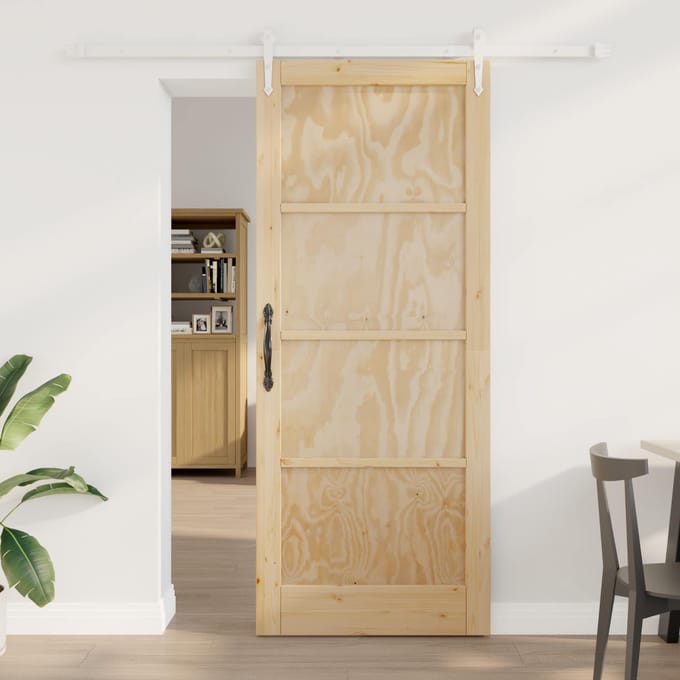 vidaXL - Schuifdeur - ORKDAL - 86 - x - 211 - cm - Massief - grenenhout