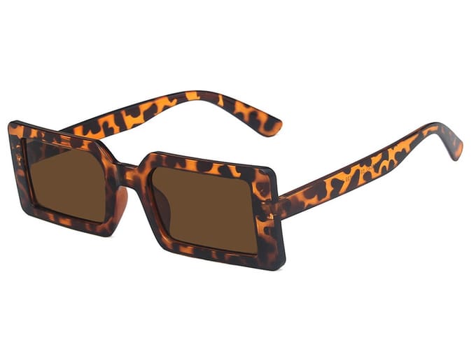 Vierkante Dames Zonnebril Vintage - Leopard