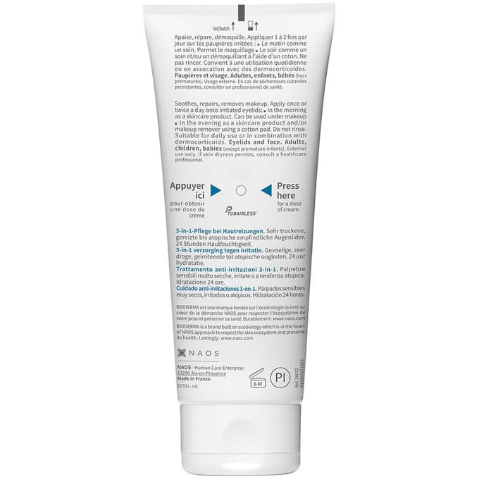 Bioderma Atoderm Intensive 3-in-1 Eye Care for Irritated Eczema Eyes 100ml