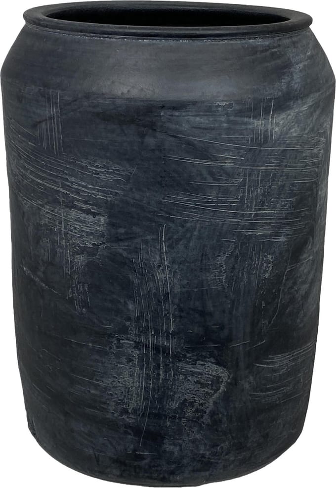 Bilbao vaas zwart D22 x H30 cm