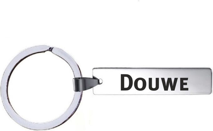 Sleutelhanger Met Naam - Douwe - RVS
