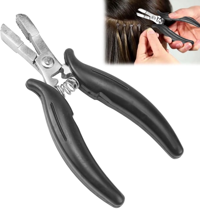 Cosensi - Haarverlenging Tools - Professionele Extensions Pliers - Zwart - Dreadlocks Accessoires - Haarstylingshulpmiddelen - Geschikt voor Haarve...