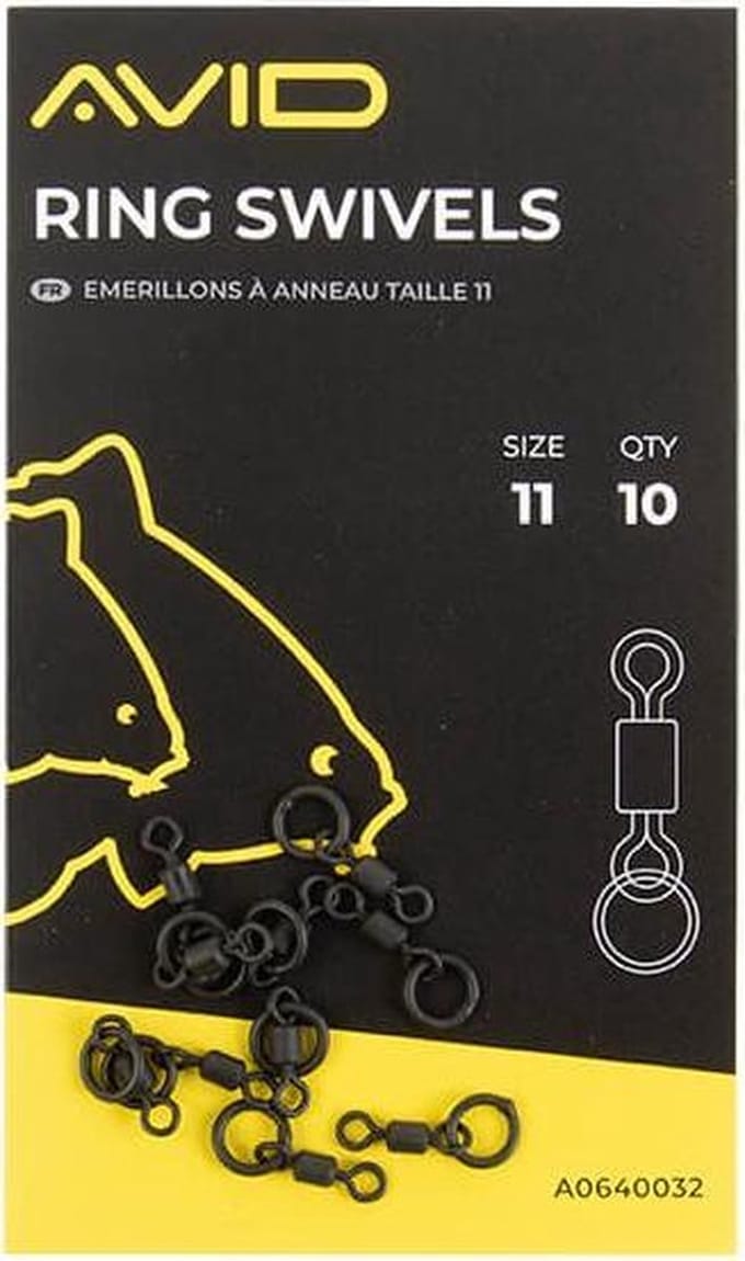 Avid Carp Terminal Tackle Ring Swivel Size 11 (10 pcs)