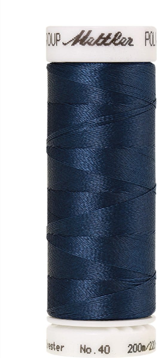 Mettler borduurgaren - Blauw - Nr 3732 - Polysheen - 200 meter