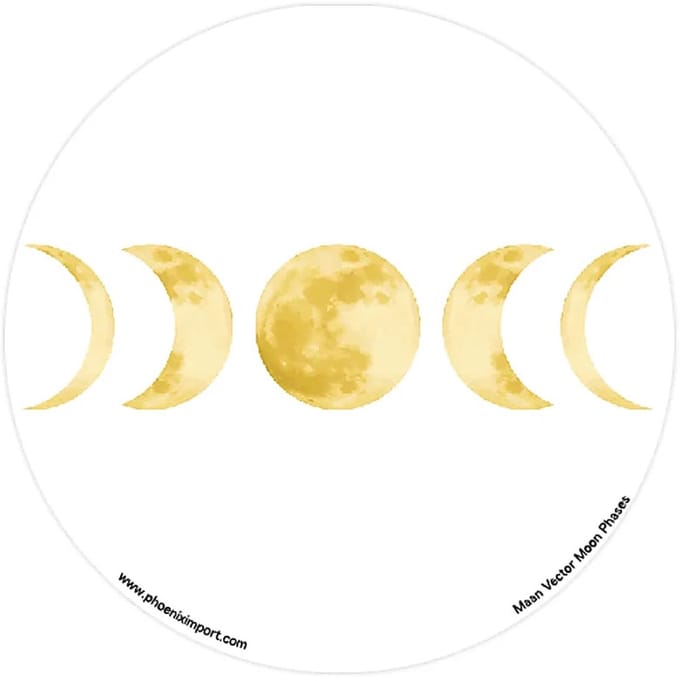 Raamsticker Maanfasen - 11,7 cm
