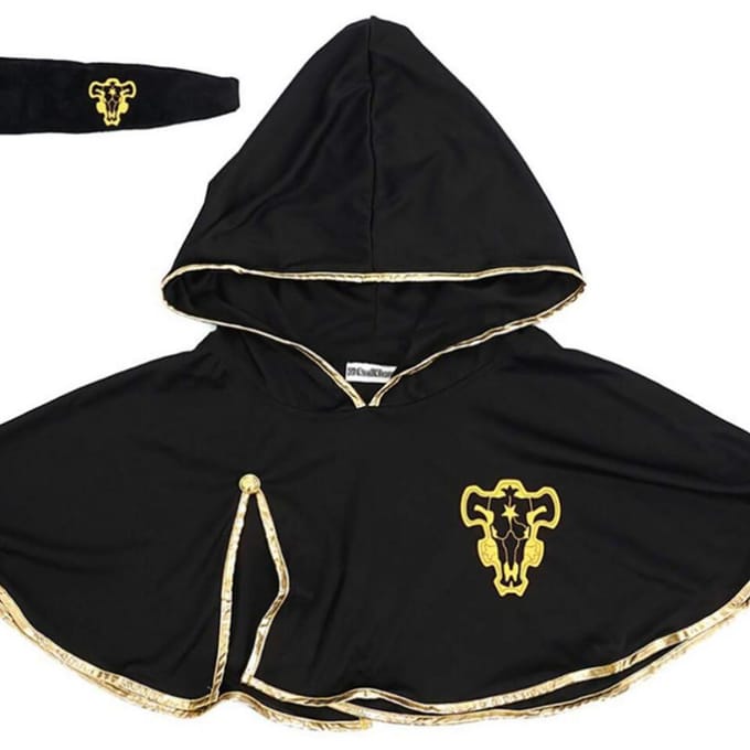 Zwarte klaver Asta mantel hoofdband Anime Cosplay kostuum Asta black