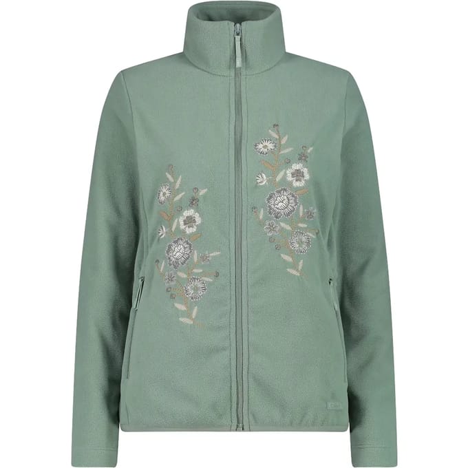 Dames fleece met borduursel CMP
