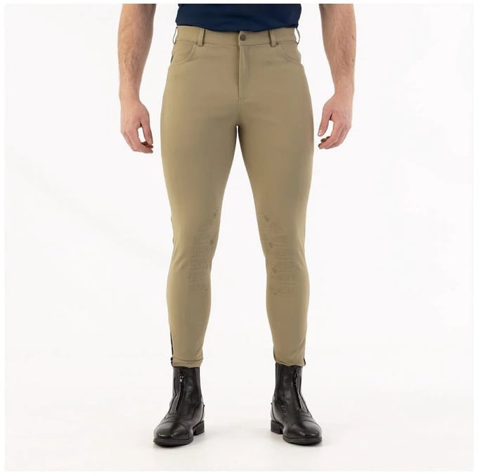BR rijbroek Kian Heren Knie Grip M Khaki