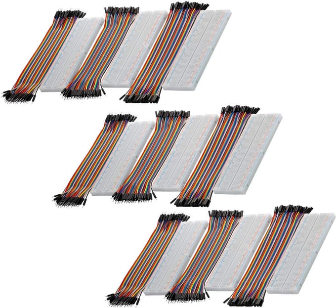 3 x Breadboard Set met Jumper Wires - MB102 Compatibel met Arduino en Raspberry Pi
