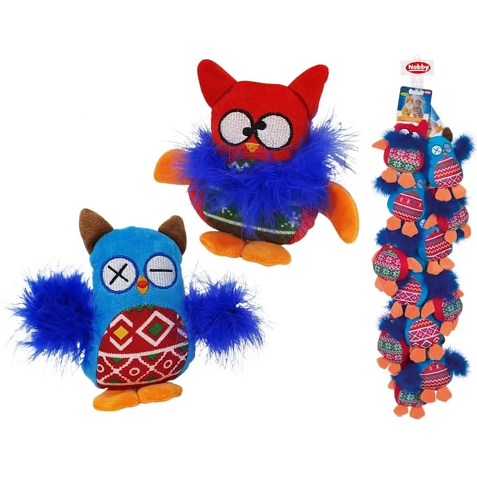 Pluche speelgoed voor honden Nobby Pet Eule (x12)