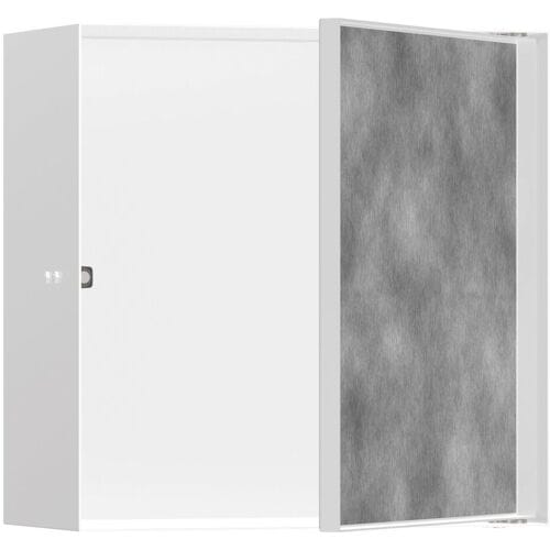 Hansgrohe XtraStoris Rock wall niche installation box with tileable door 30 x 14 x 30 cm 56091700