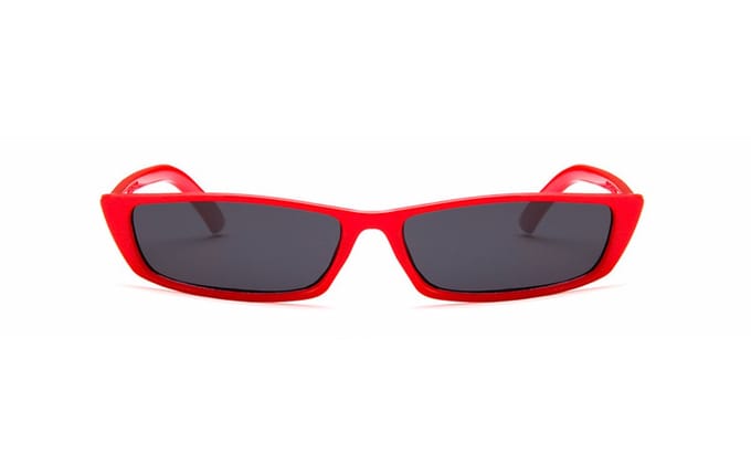 Smalle Dames Zonnebril 2023 - Rood