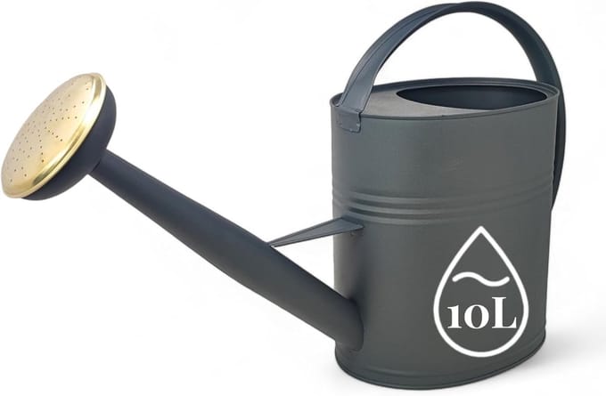 MKSS® Gieter 10 Liter - Sproeier voor Binnen en Buiten - Antraciet - Groot