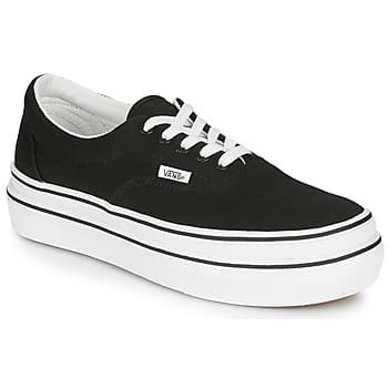 Super Comfy Cush Era lage damesschoen (canvas) zwart/true white