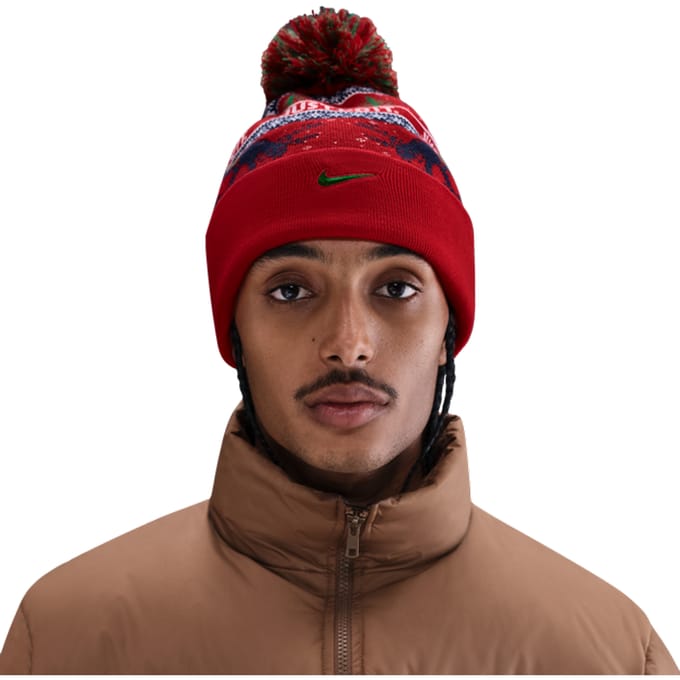 Nike Peak Winter mutzen Unisex - Rood - One Size - Wol