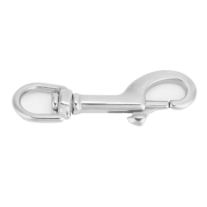 Mousqueton à tête unique en acier inoxydable 316, accessoire de plongée sous-marine (75MM, Blanc) white
