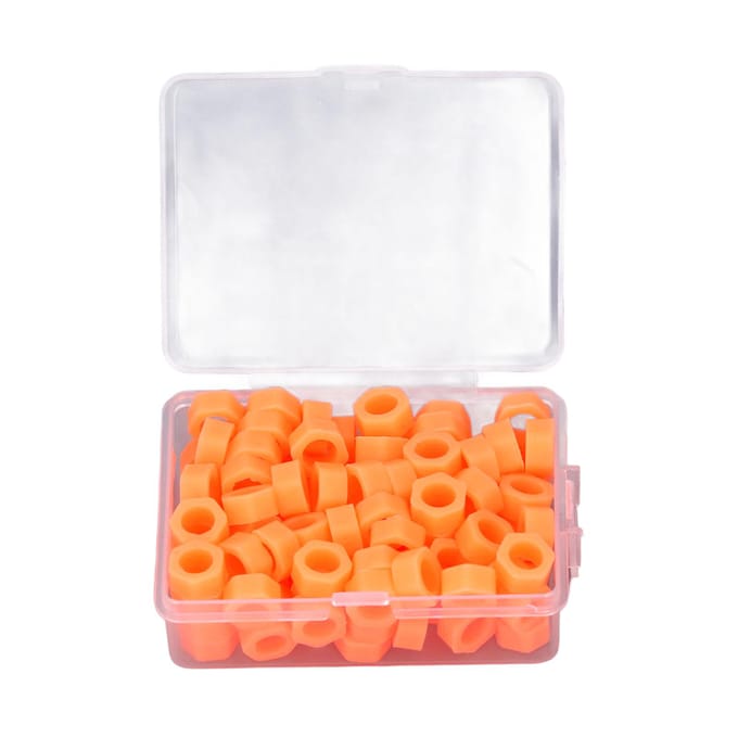 100 Stuks Tandheelkundige Markering Codering Ring Hoge Temperatuur Reiniging Beschikbaar Siliconen Kliniek Markering Ring white