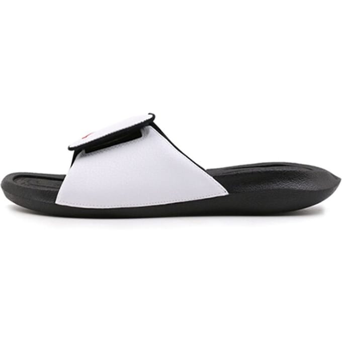 Jordan Hydro 6 Slide - Badslippers - Maat 47.5 - Wit/Zwart/Gym Red / Wit Zwart - Hydro 6 - Lifestyle - Unisex Badslippers
