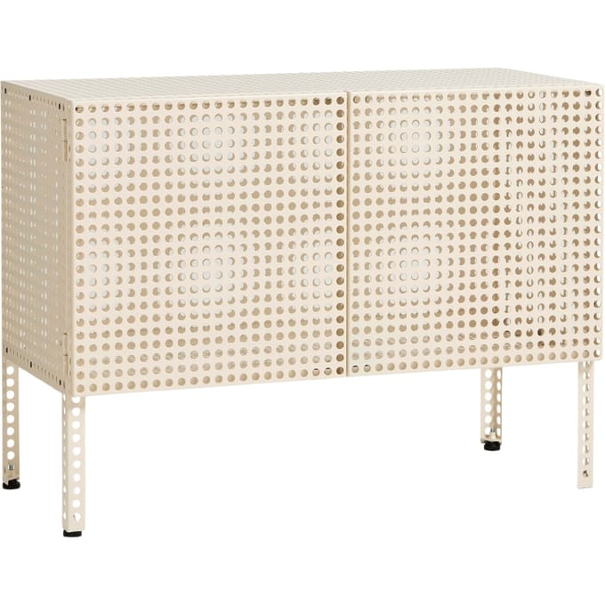 HAY Geperforeerd kabinet - small - HAYPerforatedCabinetEggshell