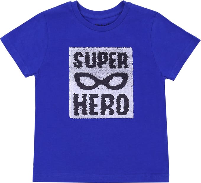 Kobaltblauw Super Hero T-shirt