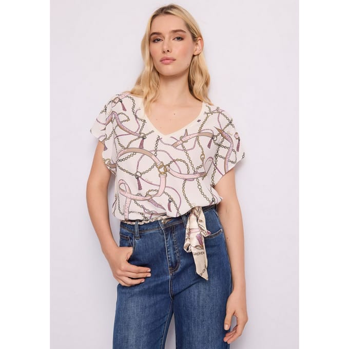 t-shirt met print vrouw tofu