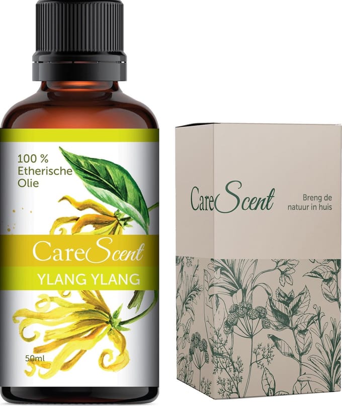 CareScent Ylang Ylang Olie (Eerste Graads) - Etherisch - Aromatherapie - Essentiële Olie - Geur Aroma Diffuser - 50 ml