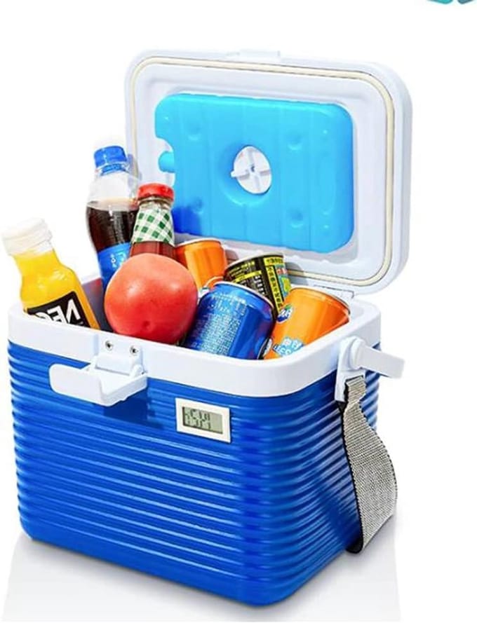 Koelbox Picknick - Lunchbox Isolatie - Buitenactiviteiten - Lekvrije Afdichting - 8 Liter - Blauw