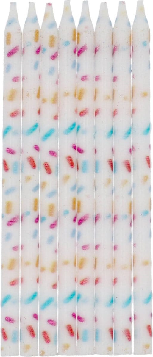 Folat - Kaarsjes cozy sprinkles 10 cm (24 stuks)