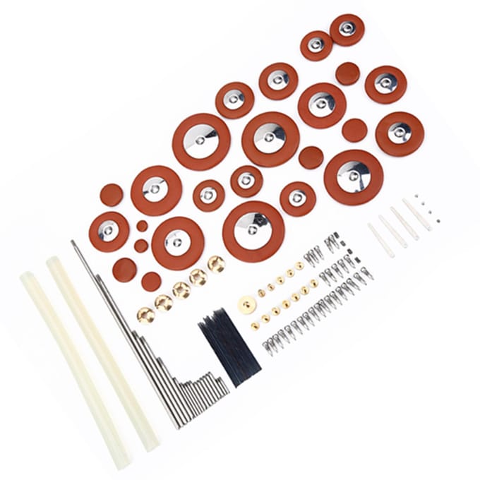 1 Set Altsaxofoon Reparatiegereedschap Altsax Muziekinstrument Schroeven Pad Moer DIY Accessoires brown