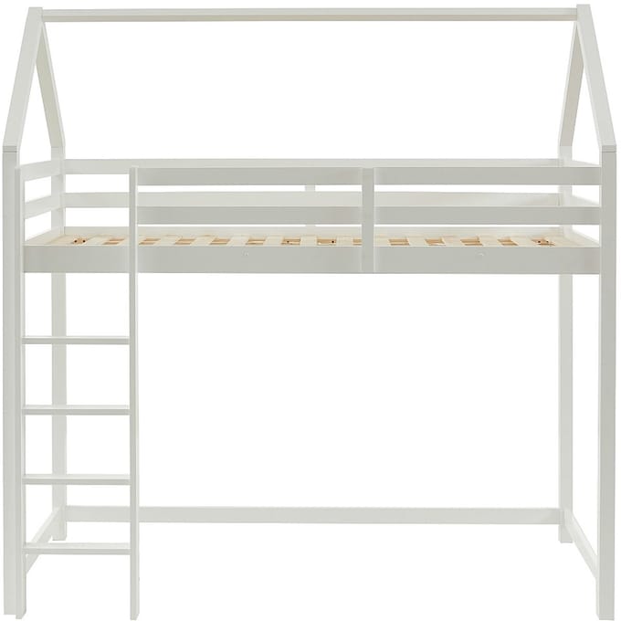 Vente-unique Hutbed hout wit 90 x 190 cm