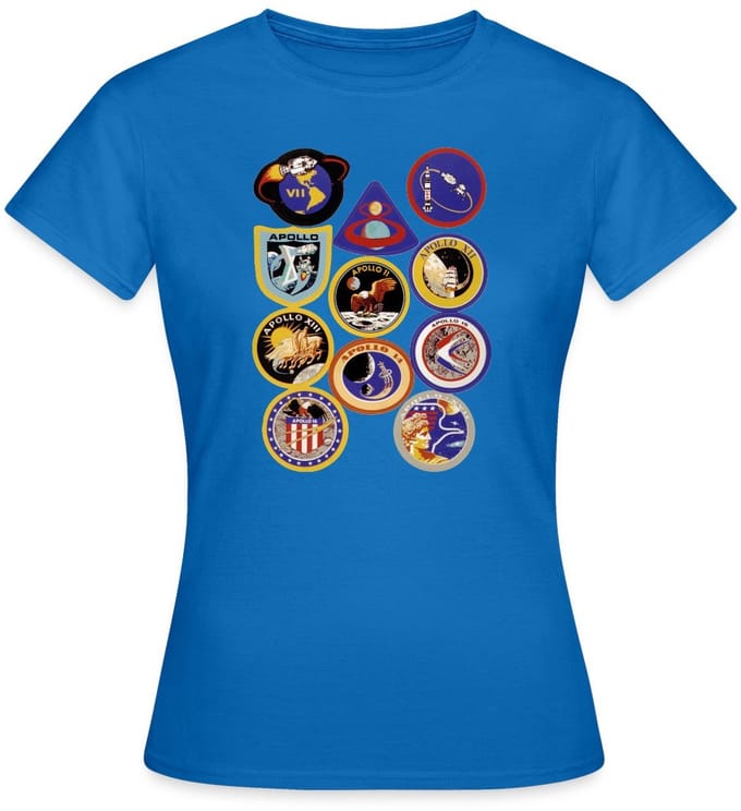 NASA Apollo-missie-insignes T-Shirt Dames