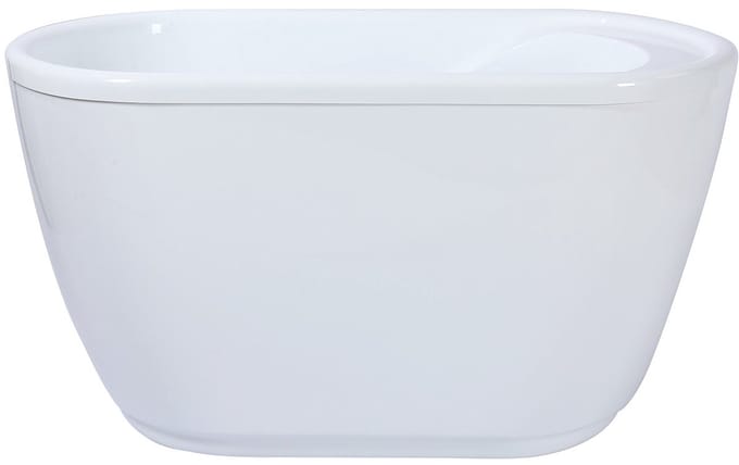 Vente-unique Slipperbad - 120 x 75 x 65 cm - Wit - 165 L - PICCOLA