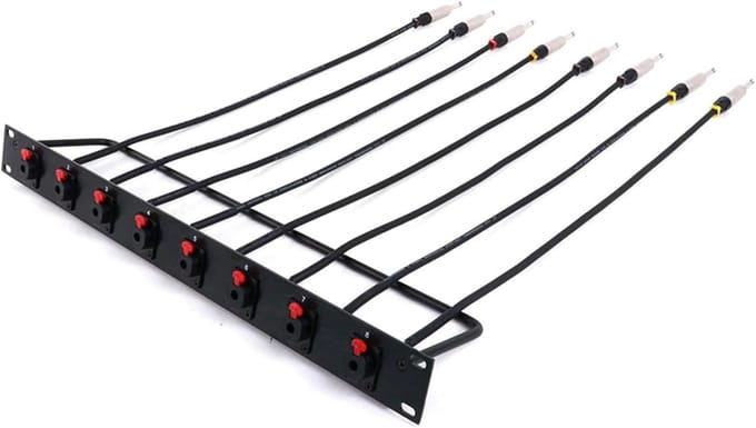 Kabelrek - Patchpaneel - Audio Verbindingen - D-Type Connectoren - 19 Inch - Zwart