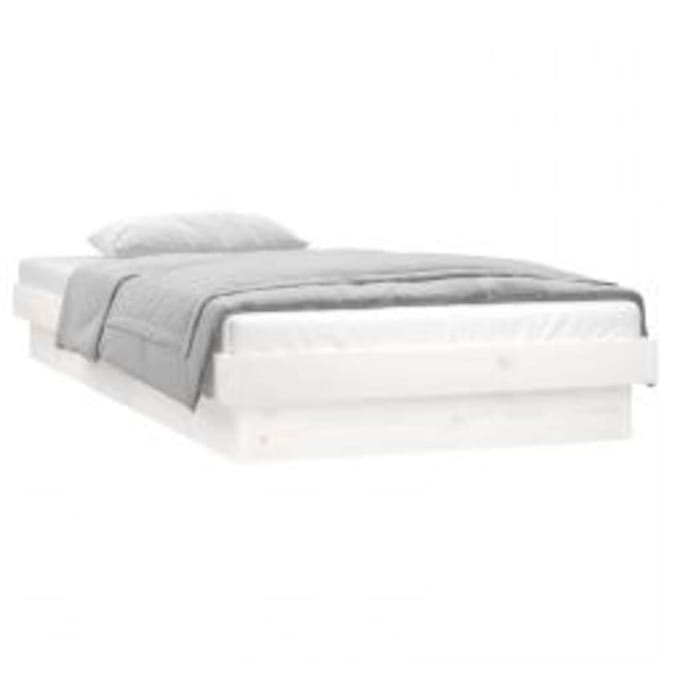 vidaXL - Bedframe - LED - massief - hout - 90x200 - cm