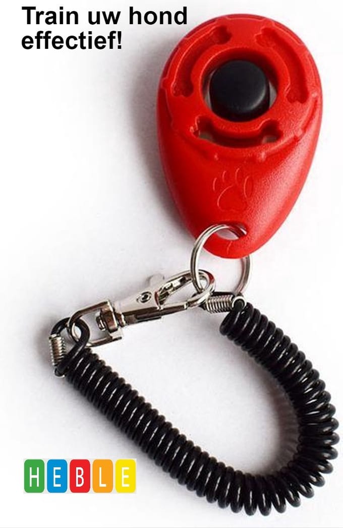 *** Click Klikken-Hond-Training Honden-Trainen-Met-Bevestiging-Rood - van Heble® ***