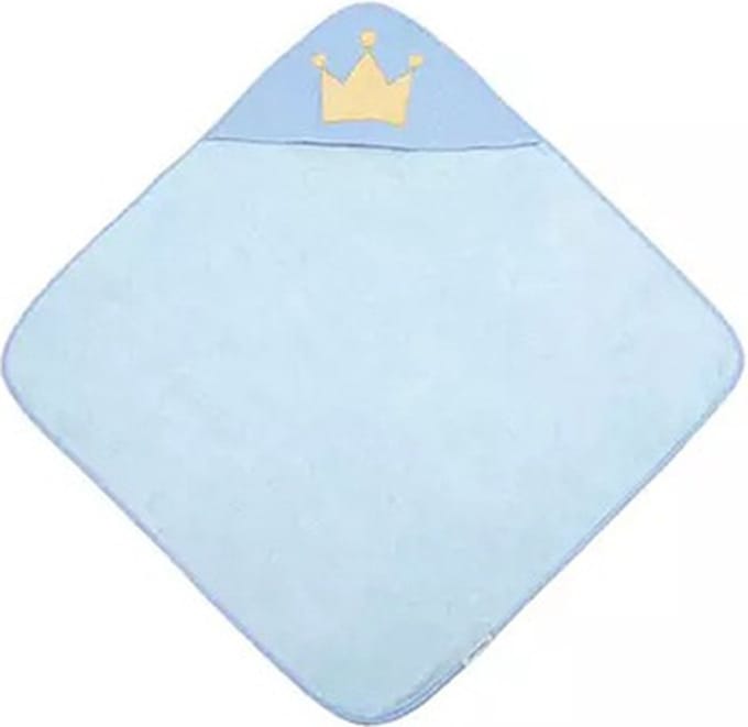 Canpol Babies baby handdoek 85x85cm, 100% katoen, KING Blauw