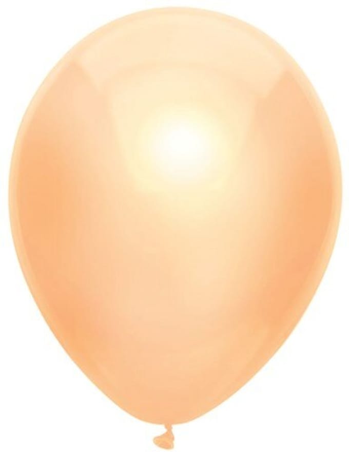 Ballonnen metallic rosé goud - 30 cm - 50 stuks